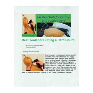 Best tools for Cutting into a Gourd