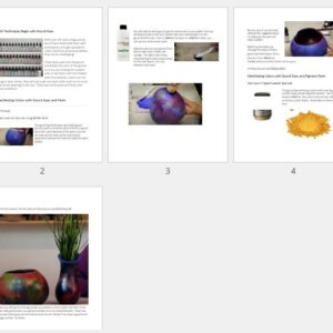 Marbleizing Colors with Gourd Dyes and Paint