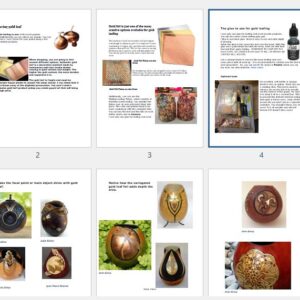 Tips for using Gold Leafing on your Gourd Art