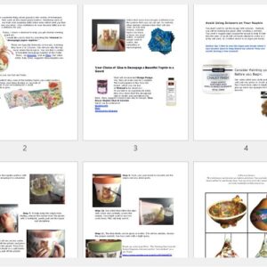 How to Decoupage a Beautiful Napkin to a Gourd