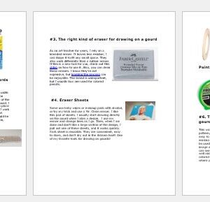 7 Tools for Drawing on a Gourd