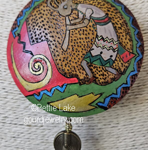 Kokopelli’s Red Chant Gourd Shard Necklace Set