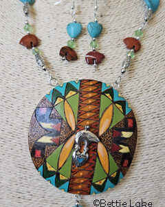 Acoma Bear Gourd Shard Necklace Set